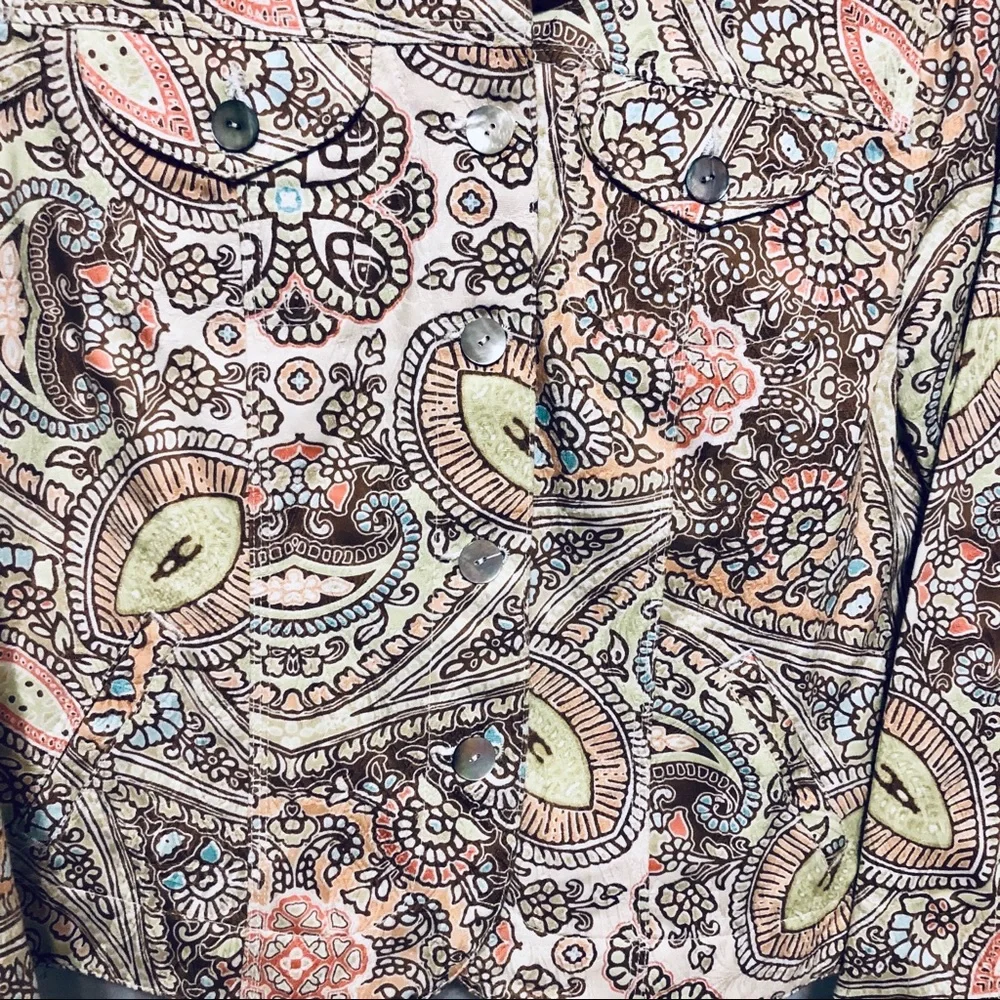 Ruby Rd Pastel Printed Crop Jacket - Picture 4 of 8